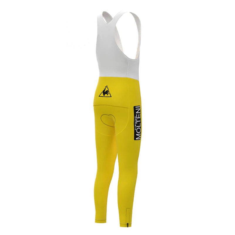 Molteni Yellow Long Sleeve Cycling Jersey Matching Set