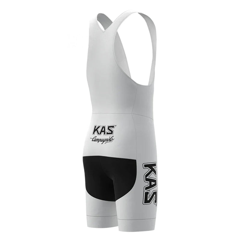 KAS Black White Retro Cycling Bib Shorts
