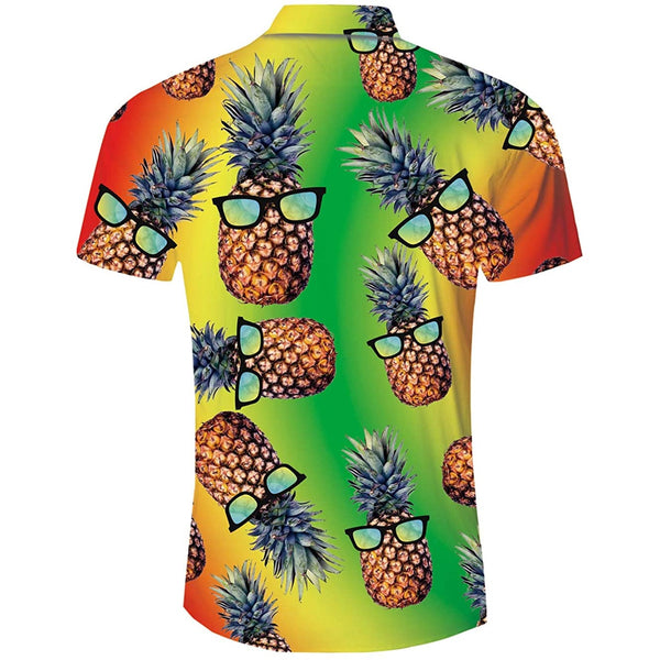 Colorful Sunglasses Pineapple Funny Hawaiian Shirt