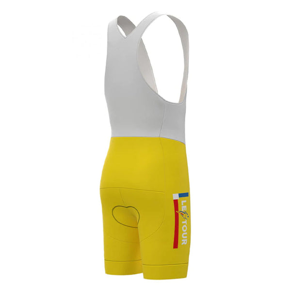 Crédit Agricole Yellow Vintage Cycling Bib Shorts