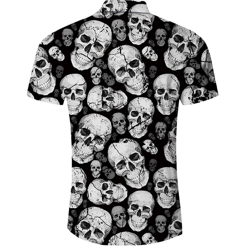 Halloween Skull Funny Hawaiian Shirt