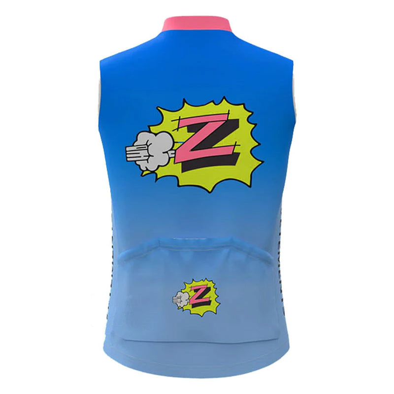 Z Vêtements Enfants Blue Retro MTB Cycling Vest