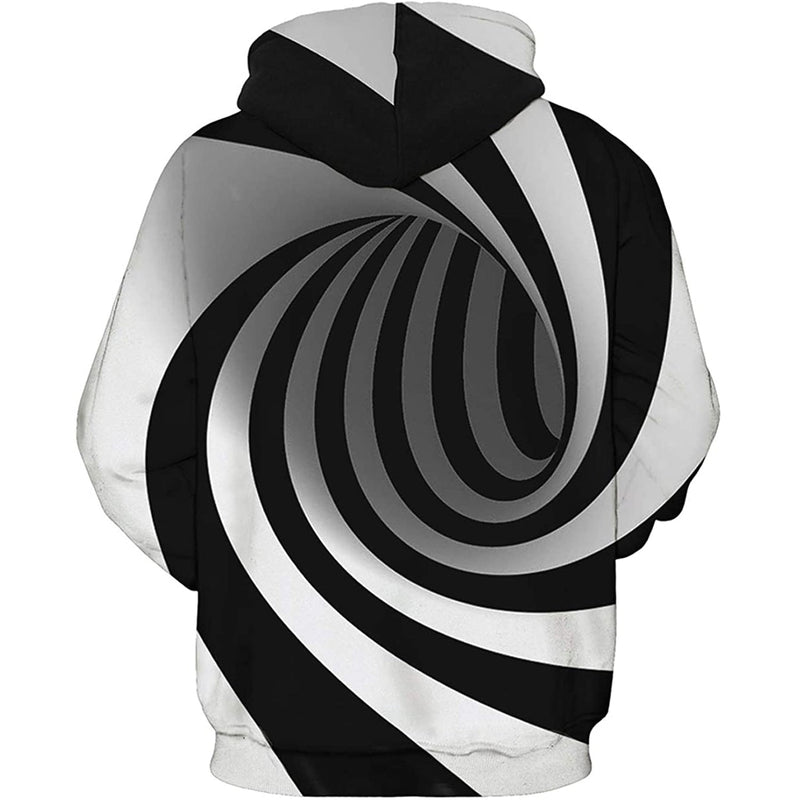 White & Black Tunnel Funny Hoodie