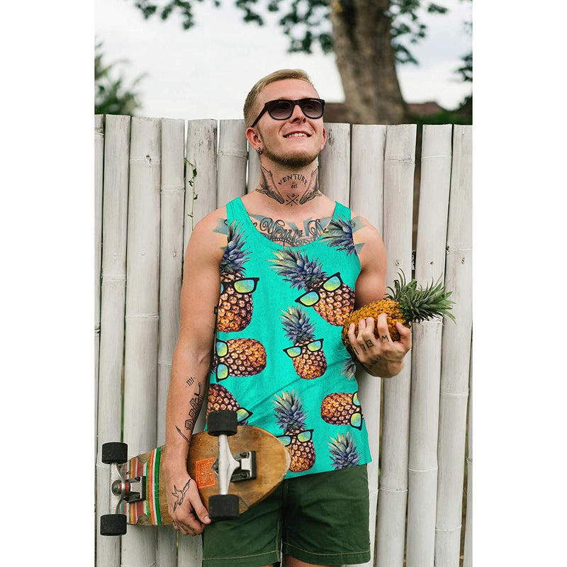 Sunglasses Pineapple Funny Tank Top