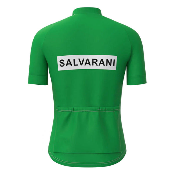 Salvarani Green Vintage Short Sleeve Cycling Jersey Top