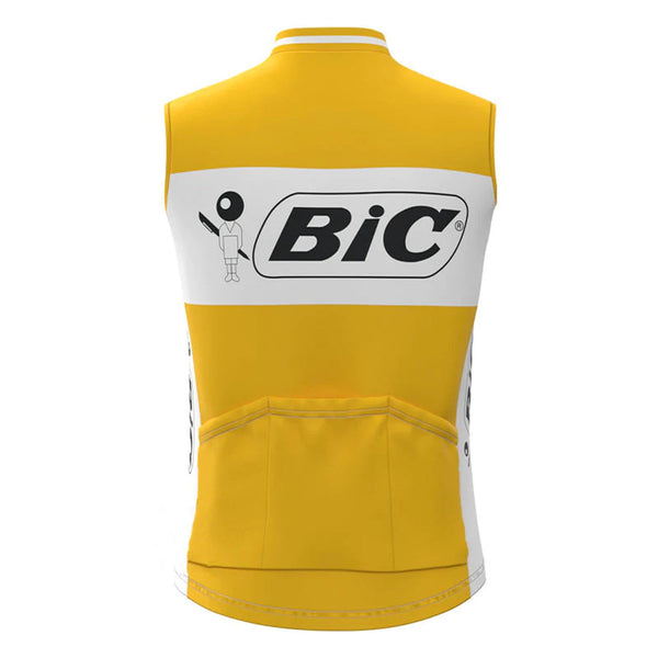 BIC Yellow Retro MTB Cycling Vest