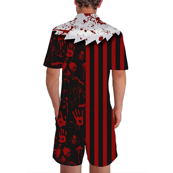 I'm Fine Blood Halloween Male Romper
