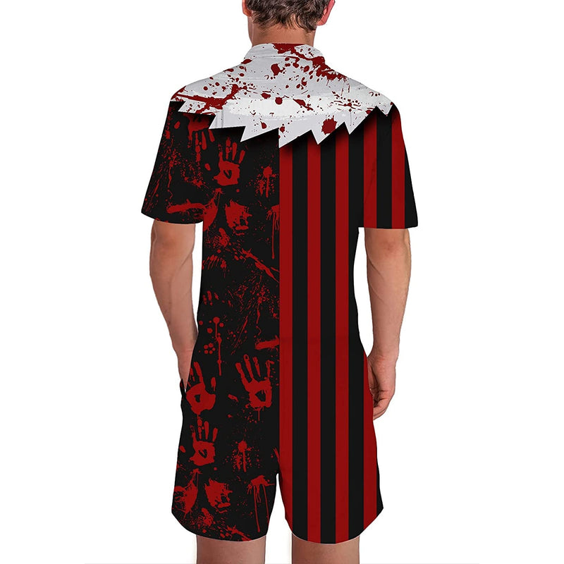 I'm Fine Blood Halloween Male Romper