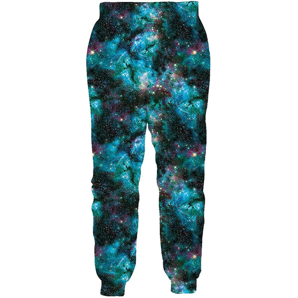 Blue Galaxy Funny Sweatpants