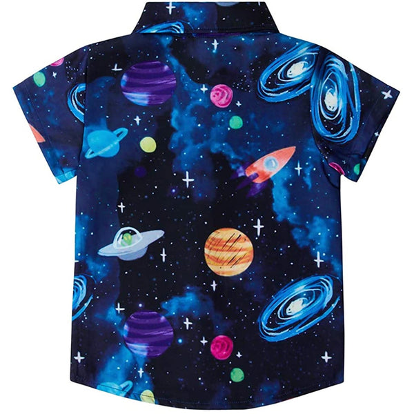 Space Planet Funny Toddler Hawaiian Shirt