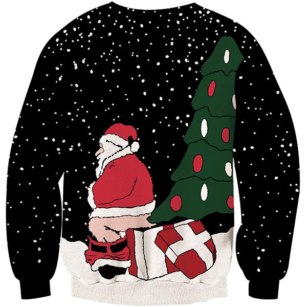 Santa Claus Shit Ugly Christmas Sweater