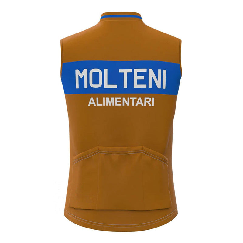Molteni Blue Brown Retro MTB Cycling Vest