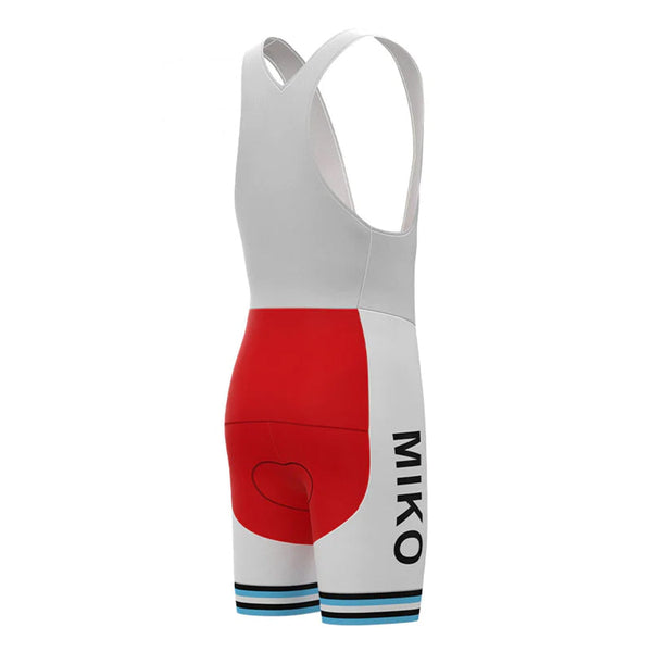 MIKO Red Vintage Cycling Bib Shorts