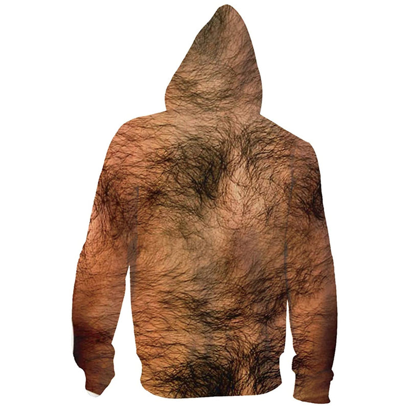 Hairy man chest hoodie shop