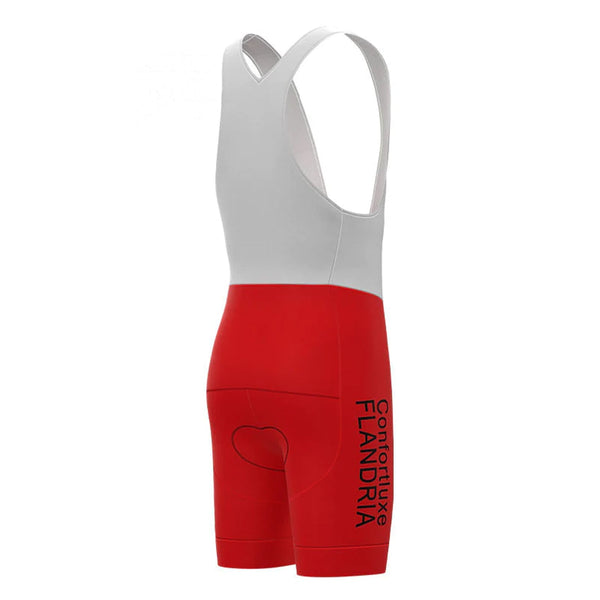 Confortluxe Flandria Red Vintage Cycling Bib Shorts