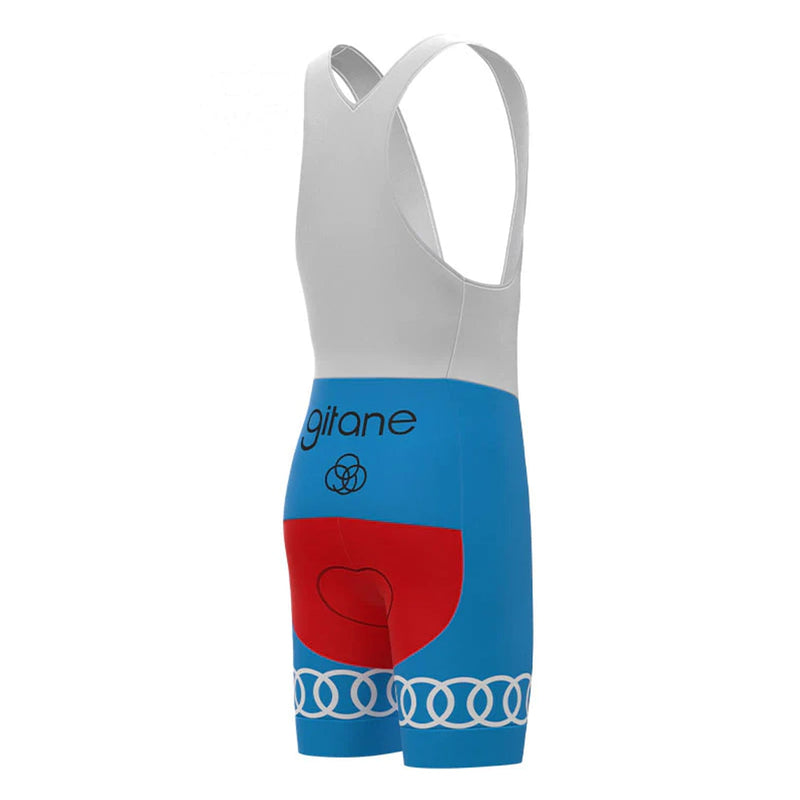 Gitane Red Vintage Cycling Bib Shorts