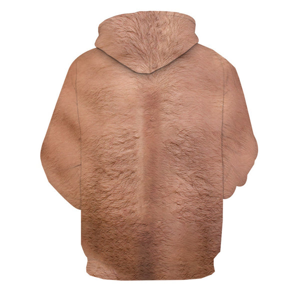 Ugly Chest Hairy Hoodie