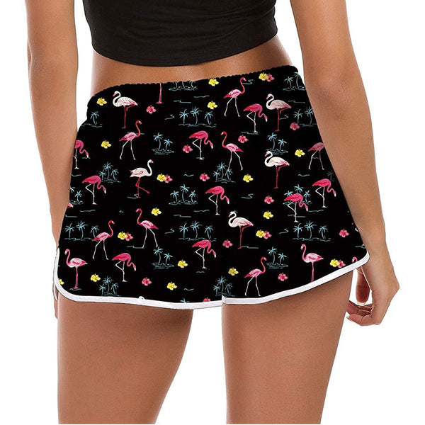 Flamingos Funny Board Shorts for Women