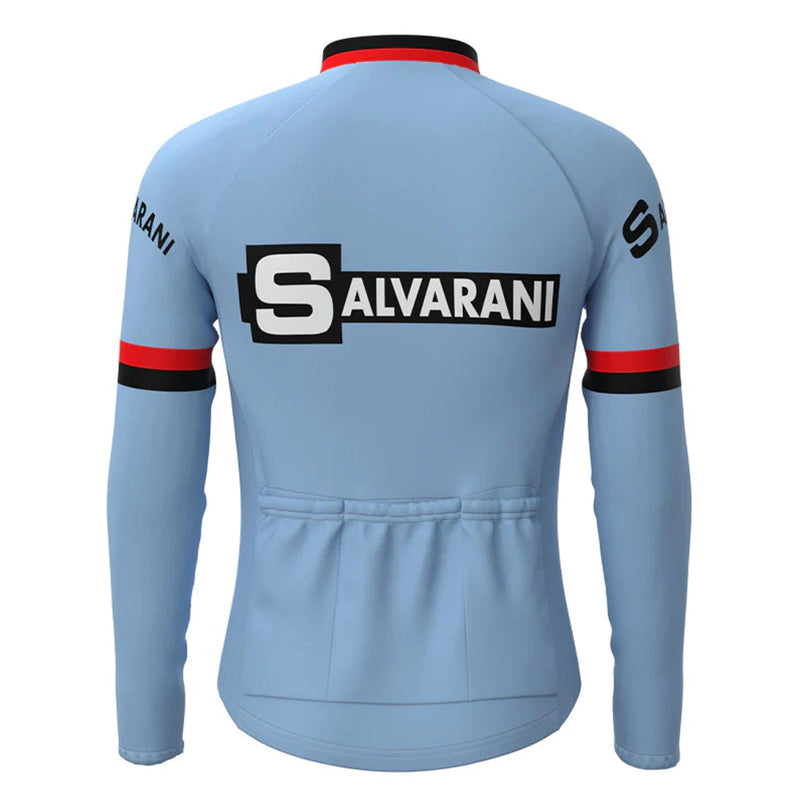 Salvarani Blue Long Sleeve Cycling Jersey Matching Set