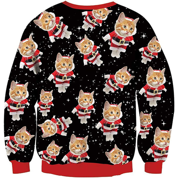 Christmas Shirt Cat Ugly Christmas Sweater