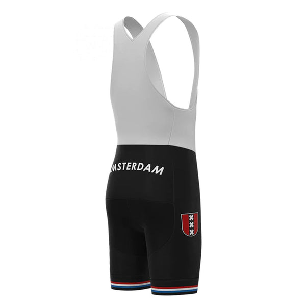 Amsterdam Black Vintage Cycling Bib Shorts