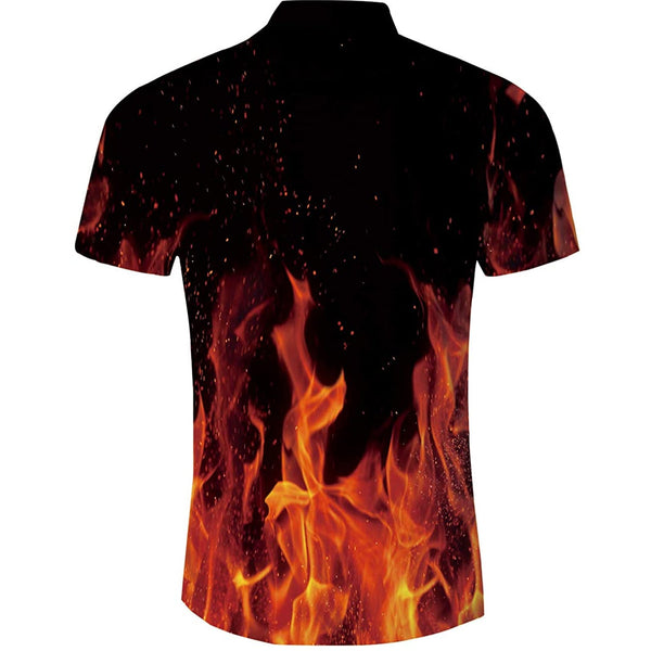 Flame Funny Hawaiian Shirt