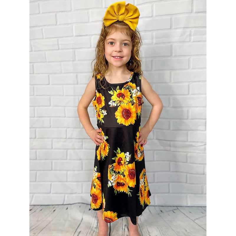Sunflower Black Funny Girl Dress