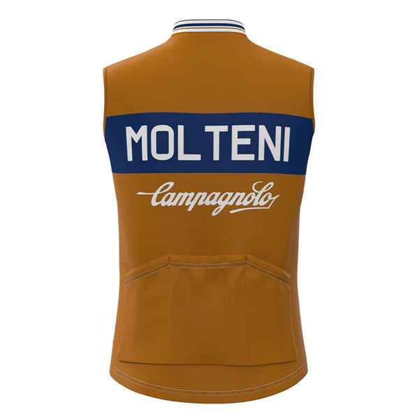 Molteni Blue Brown Retro MTB Cycling Vest