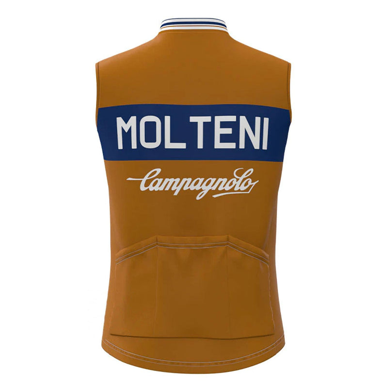 Molteni Blue Brown Retro MTB Cycling Vest