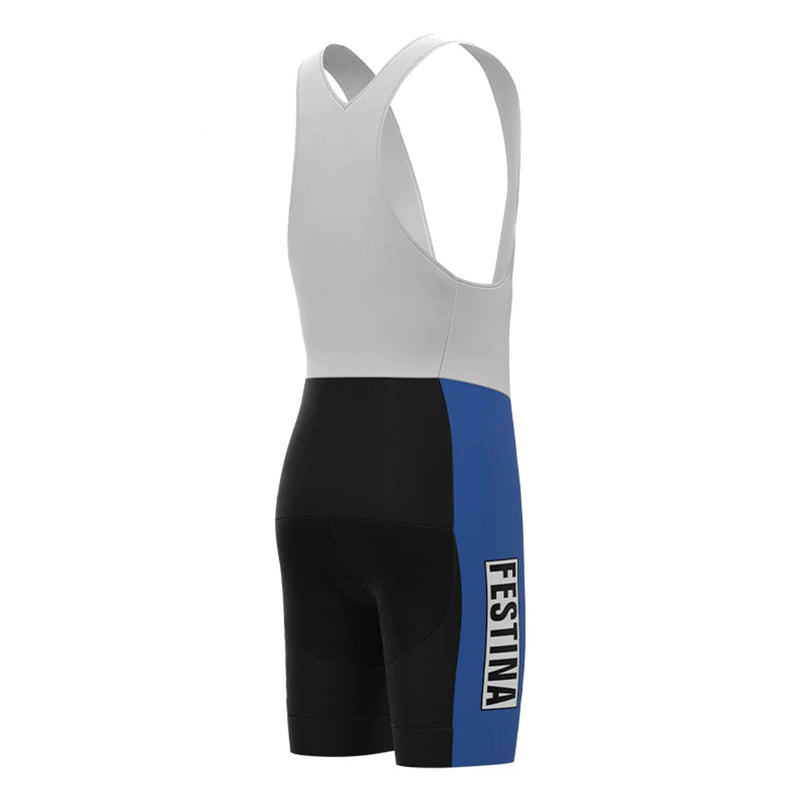 Macario Shimano Festina Blue Vintage Cycling Bib Shorts