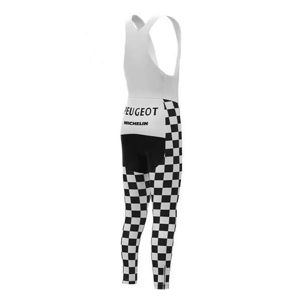 Peugeot White Retro MTB Bike Pants