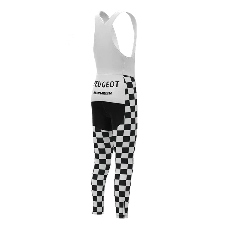 Peugeot White Retro MTB Bike Pants