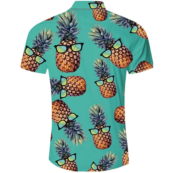 Green Sunglasses Pineapple Funny Hawaiian Shirt