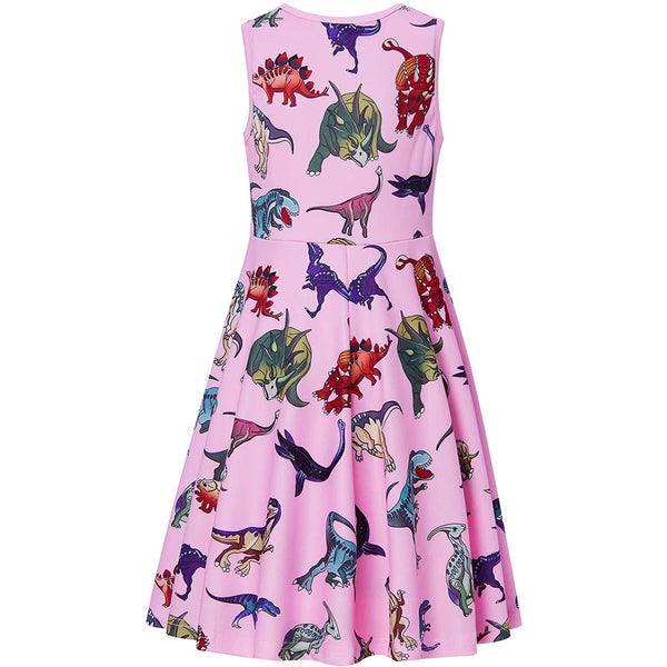 Dinosaur Pink Funny Girl Dress