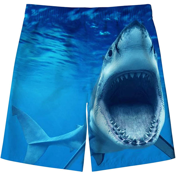 Blue Shark Funny Boy Swim Trunk