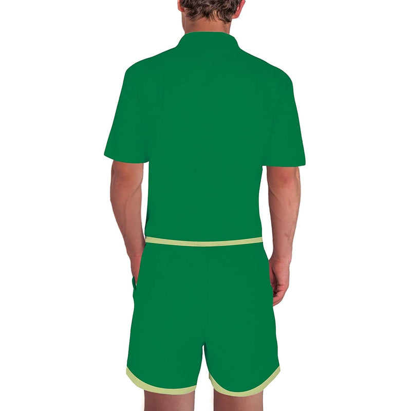 St. Patrick's Day Clover Belt Male Romper