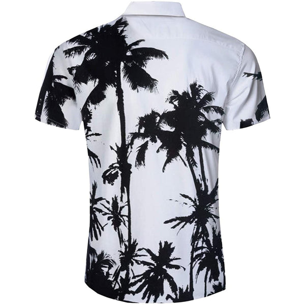Palm Tree White Funny Hawaiian Shirt