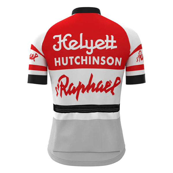 Helyett Red Vintage Short Sleeve Cycling Jersey Top