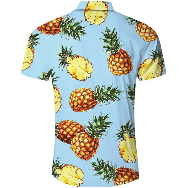 Light Green Pineapple Funny Hawaiian Shirt