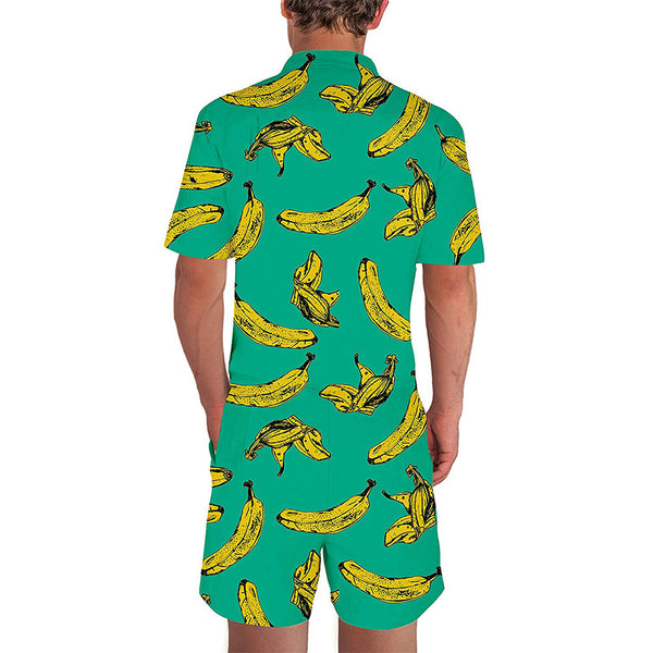 Green Banana Male Romper