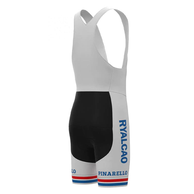 Ryalcao Pinarello White Vintage Cycling Bib Shorts