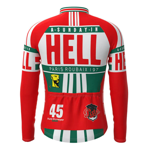 A Sunday in Hell Vintage Long Sleeve Cycling Jersey Top