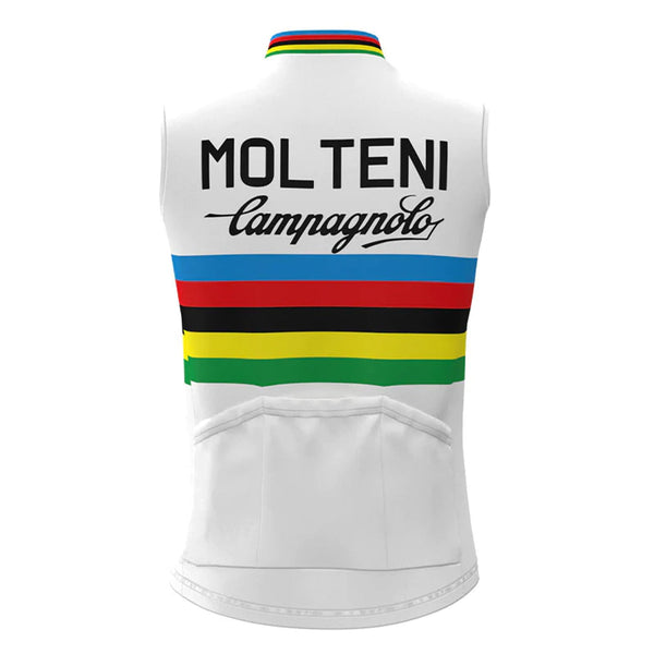 Molteni White Retro MTB Cycling Vest