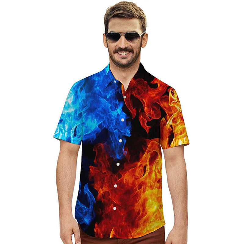 Ice & Fire Funny Hawaiian Shirt
