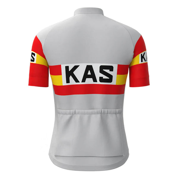 KAS Grey Short Sleeve Vintage Cycling Jersey Top