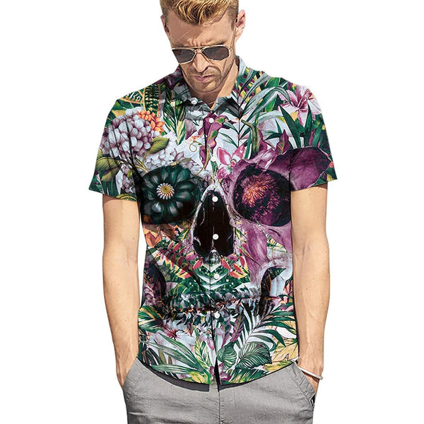 Floral Leaf Funny Hawaiian Shirt