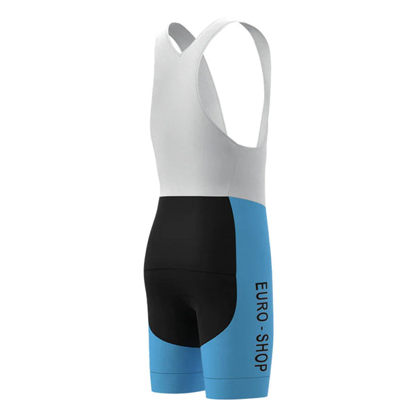 EURO Shop Splender Blue Vintage Cycling Bib Shorts