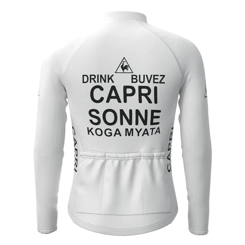 Capri Sonne White Vintage Long Sleeve Cycling Jersey Matching Set