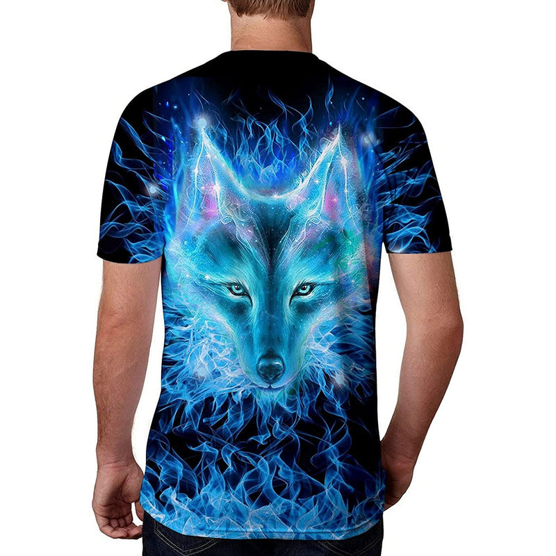 Galaxy Wolf Funny T Shirt