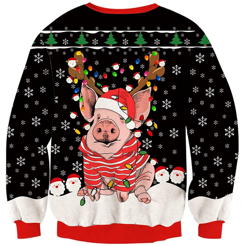 Bulb Pig Ugly Christmas Sweater
